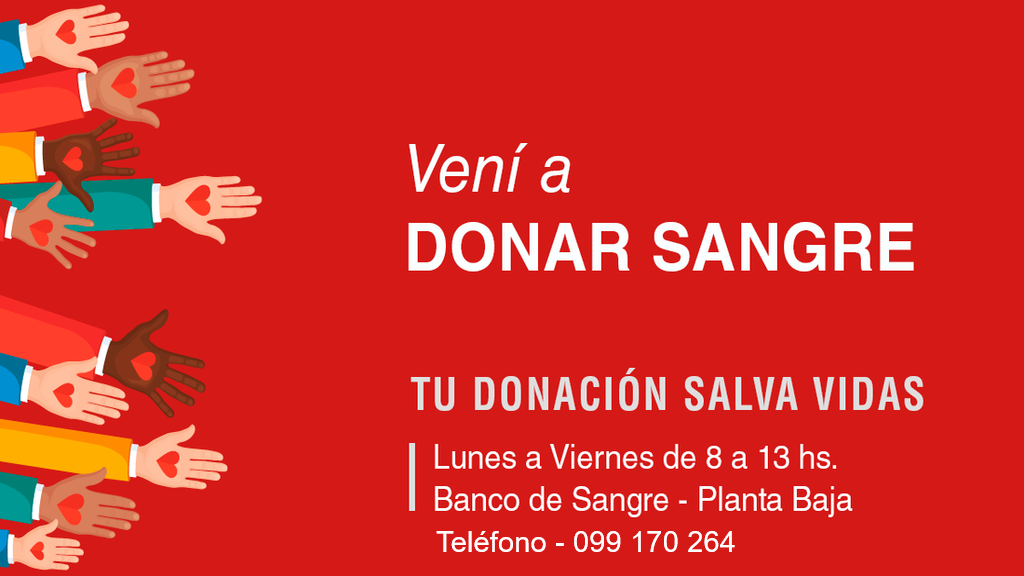 Vení a donar sangre